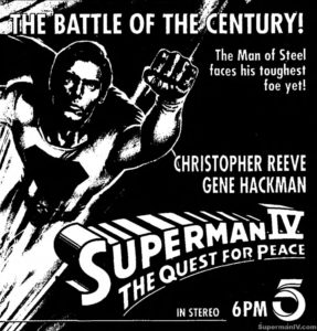 SUPERMAN IV- KTLA ad. April 26, 1992.