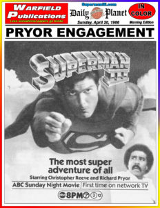 SUPERMAN III THE DAILY PLANET- April 20, 1986.