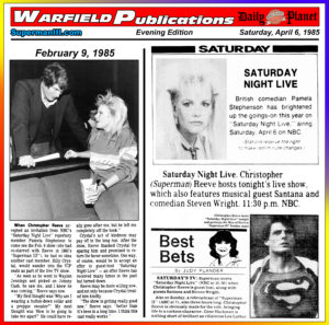 SUPERMAN III THE DAILY PLANET- April 6, 1985.