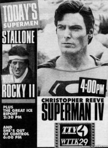 SUPERMAN IV- WTTK ad. May 10, 1992.