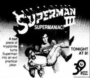 SUPERMAN III- WDZL ad. May 3, 1991.