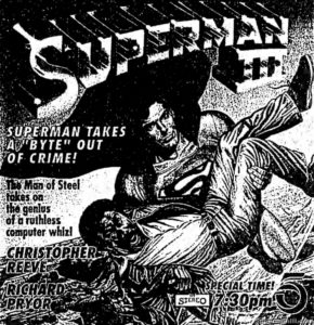 SUPERMAN III- KTLA ad. May 10, 1991.