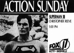 SUPERMAN III- WZTV ad. May 13, 1990.