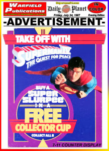 SUPERMAN IV THE DAILY PLANET- July 24, 1987.