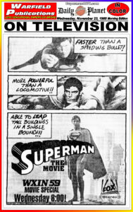 SUPERMAN THE MOVIE THE DAILY PLANET- November 23, 1988.